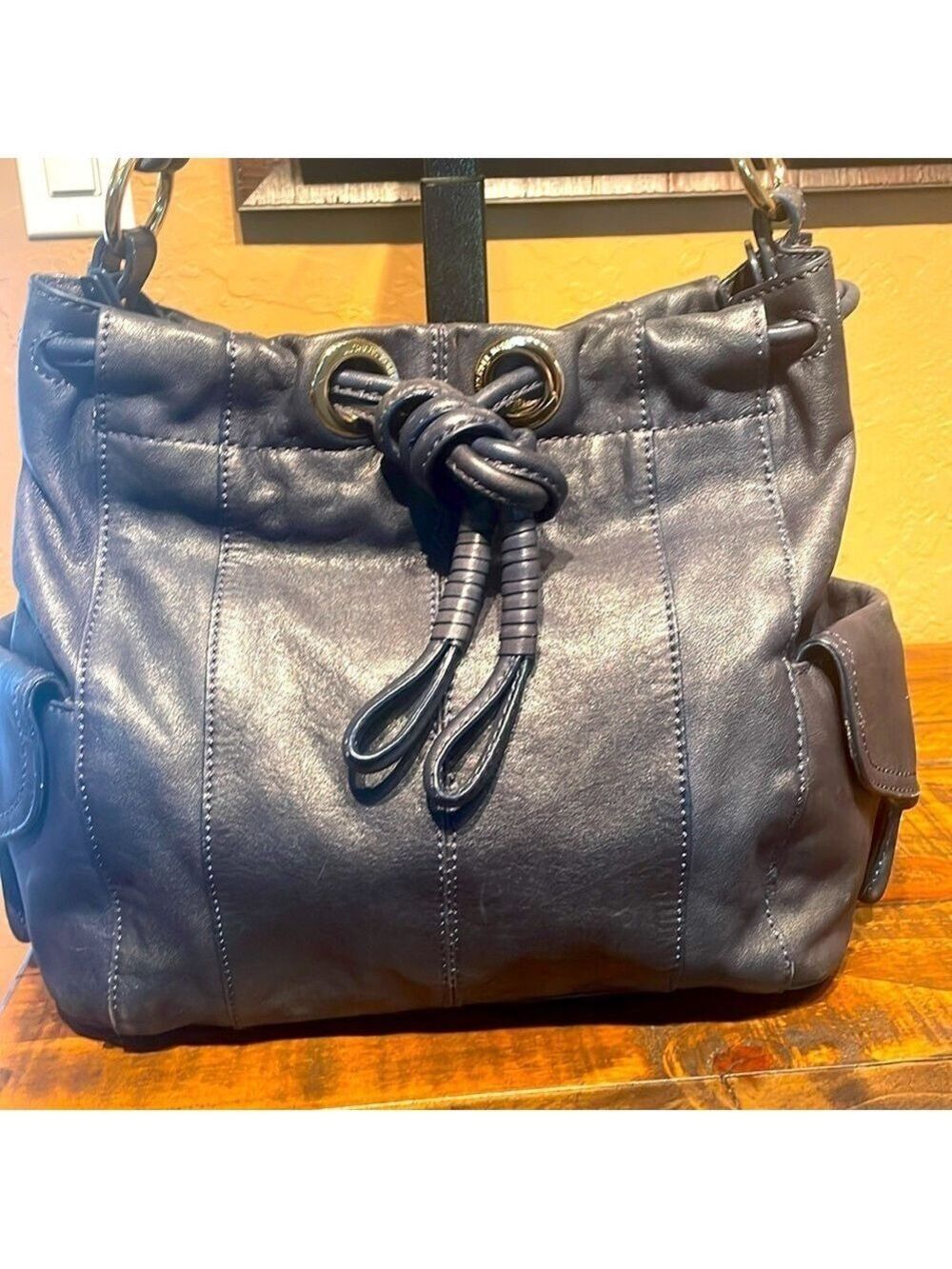 Michael Kors Midnight Blue Leather Shoulder Bag